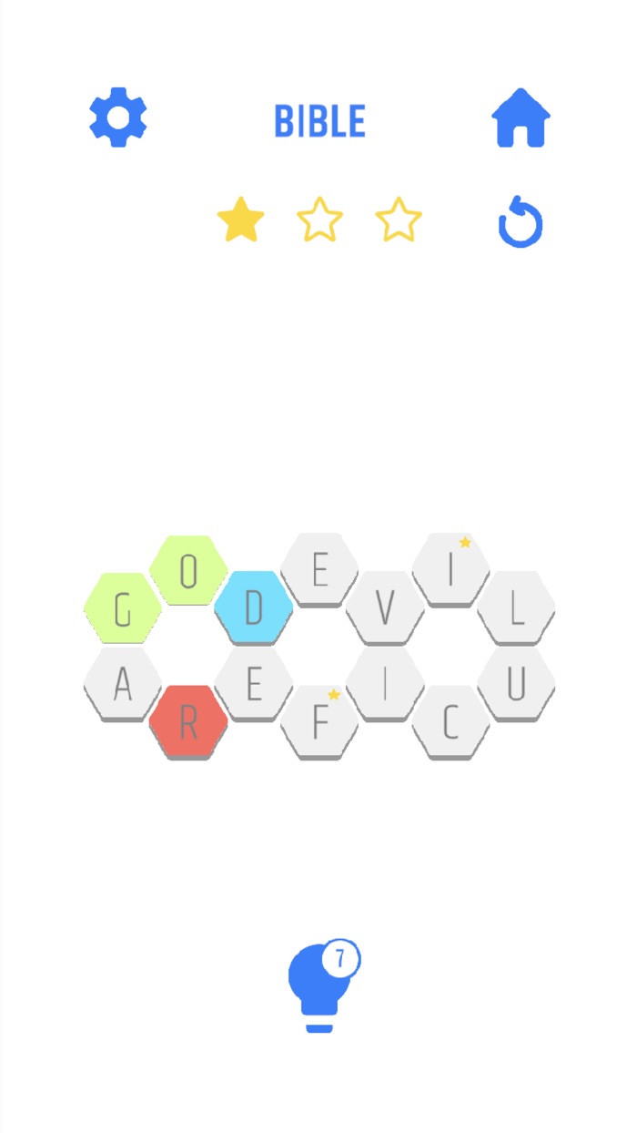 HexaWords Word Puzzle