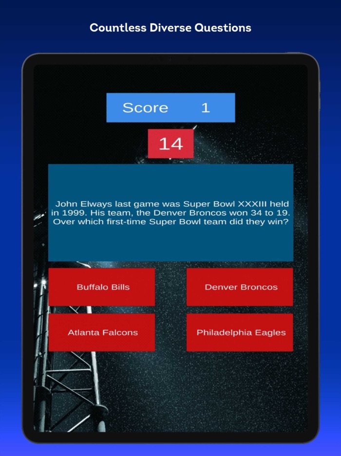 Super Bowl Trivia Game