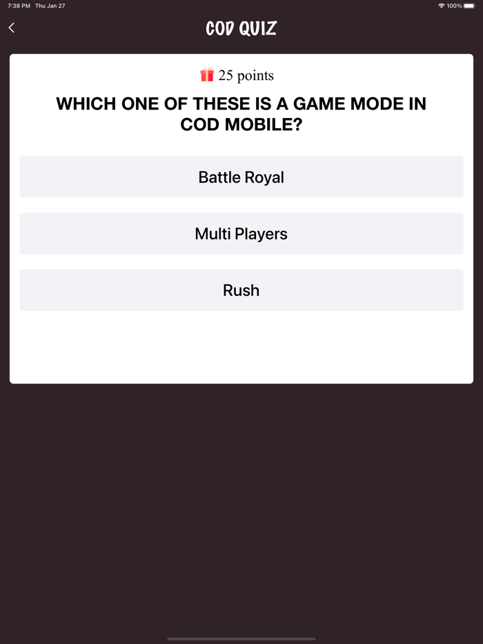 COD Points Quiz CP Coin