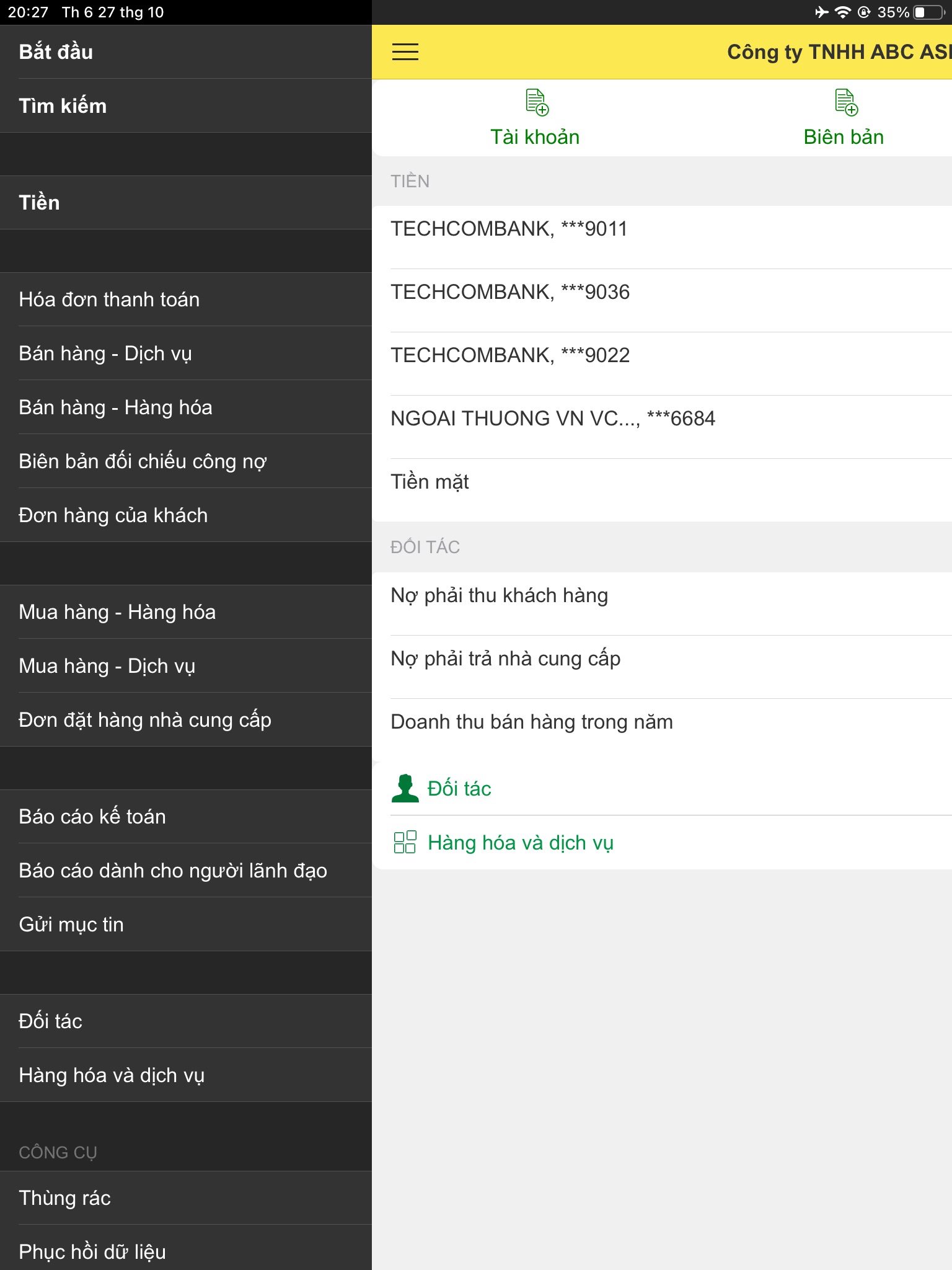 1C:Accounting Mobile screenshot 2