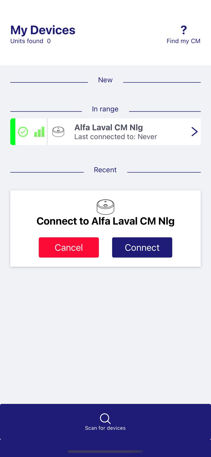 Alfa Laval CM Legacy App