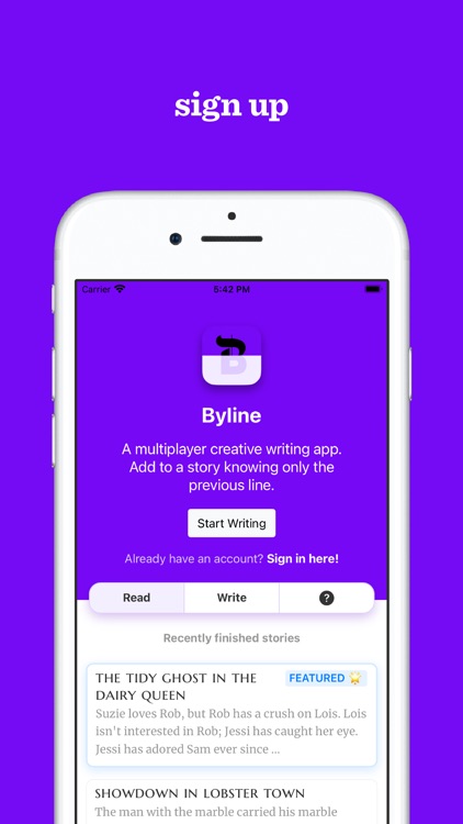 Byline: Multiplayer Writing