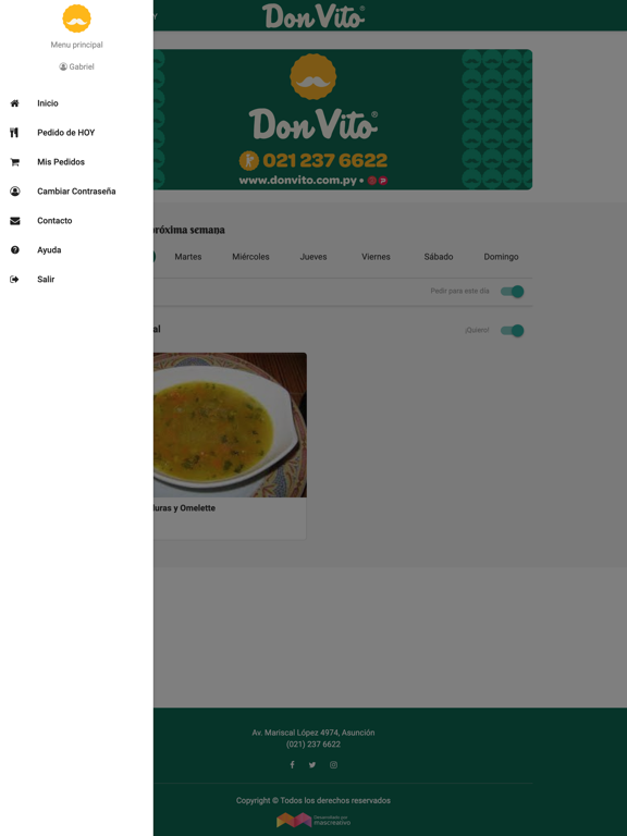 Menú Empresarial - Don Vito screenshot 2