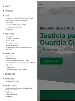 Immagine dello schermo 4 JUCIL Justicia Guardia Civil iphone