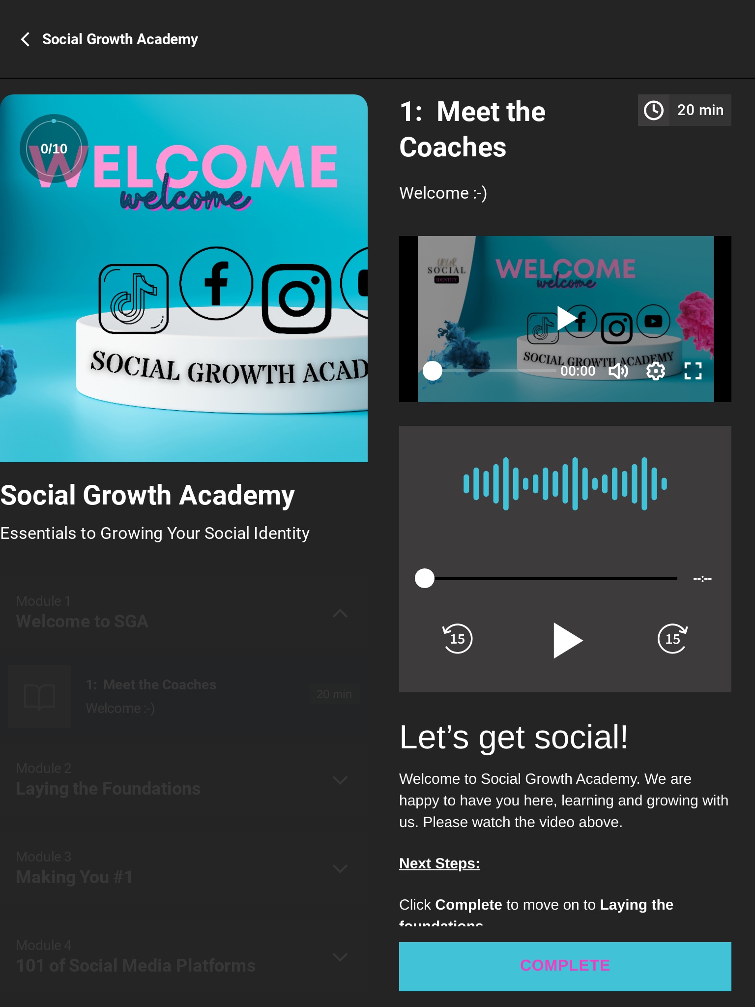 Social Growth Academy screenshot 4