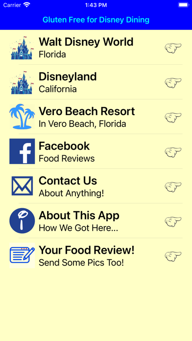 Screenshot #1 pour Gluten Free For Disney Dining