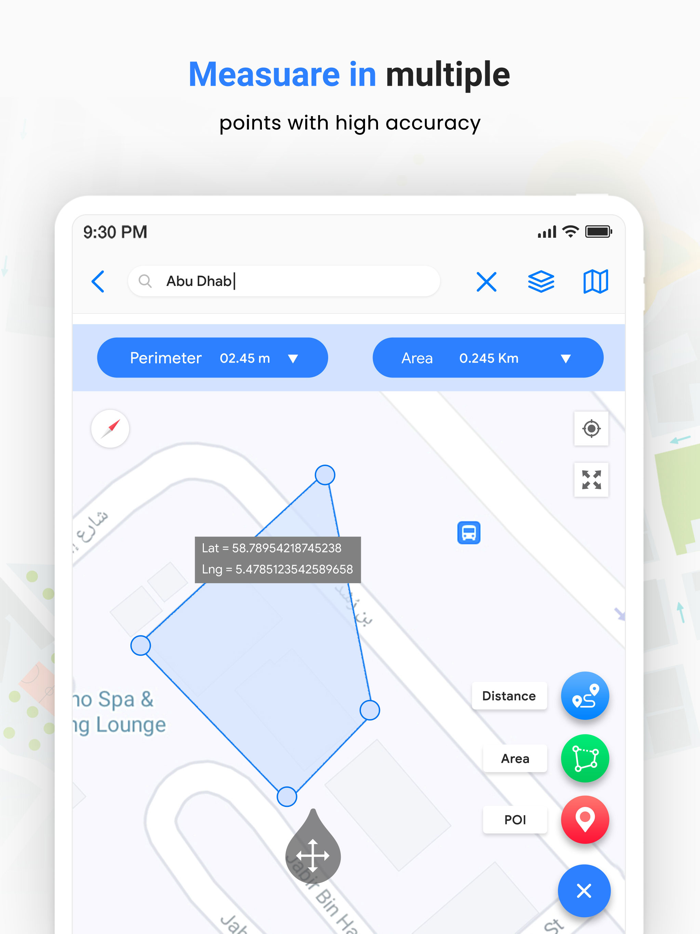 GPS Fields Area measurement