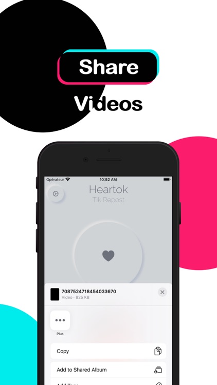 Heartok: Repost Save Tik Video screenshot-3