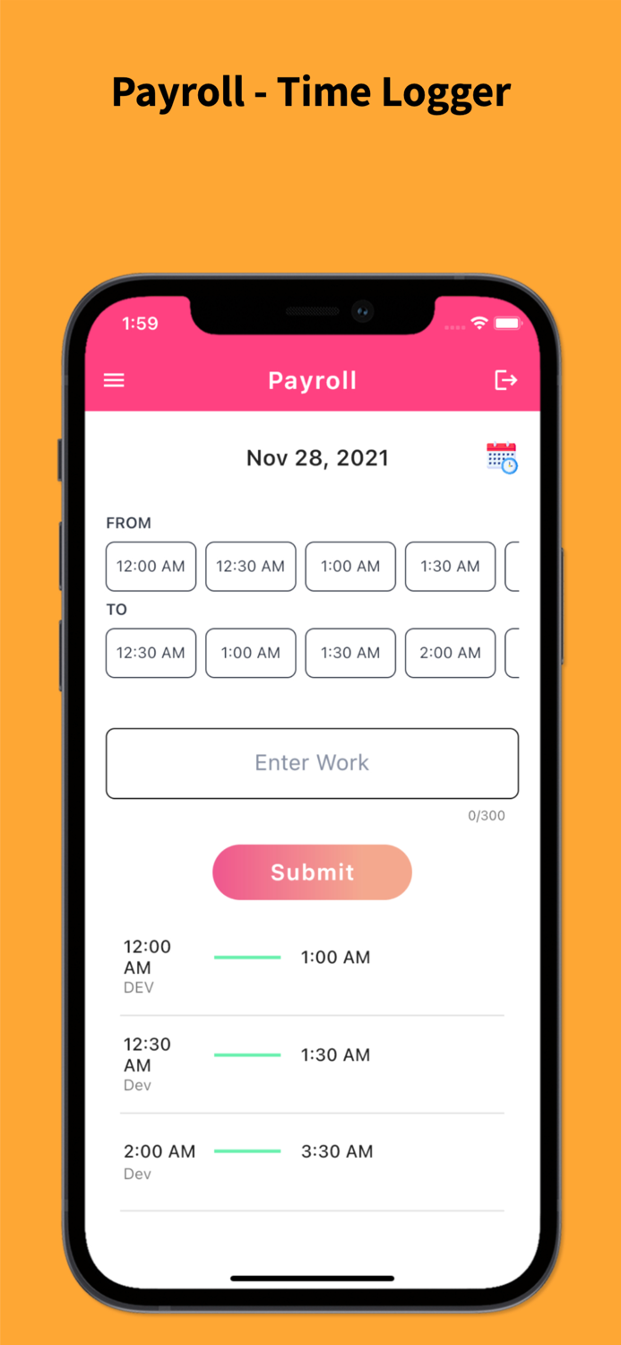 Payroll -Time Logger