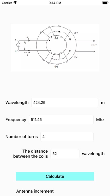 Coil inductance