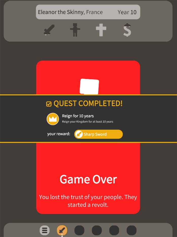 Car Swiping Decision game