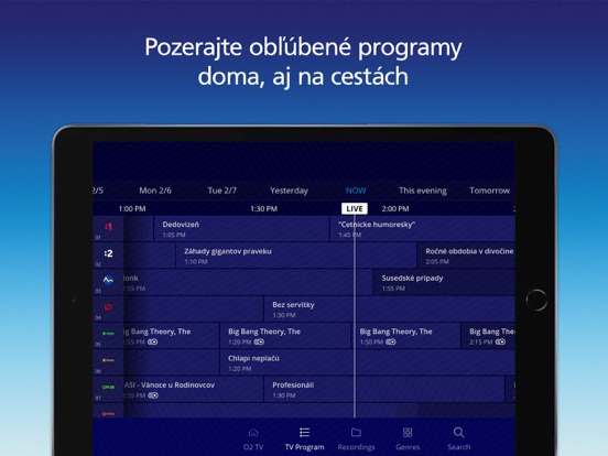 O2 TV SK aplikácia screenshot 2