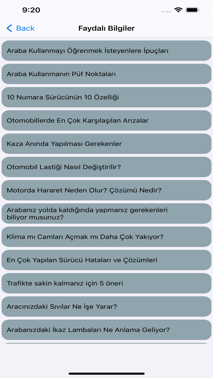 Sürüş ve Ehliyet Rehberi