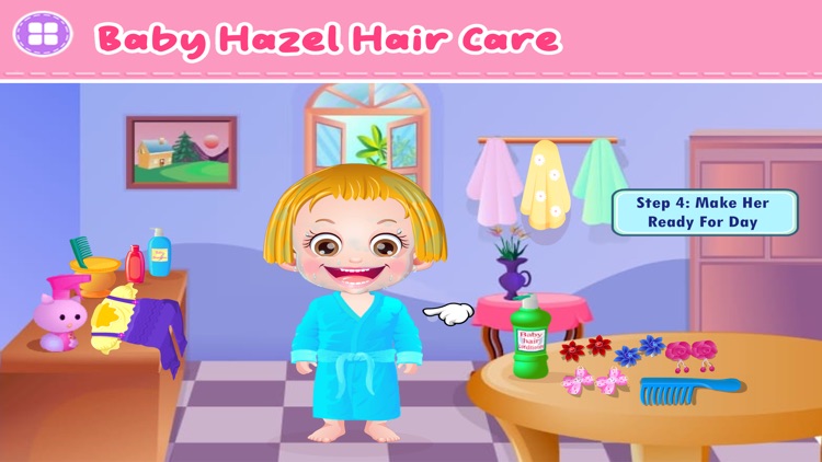 Baby Hazel Hair Care Game screenshot-4