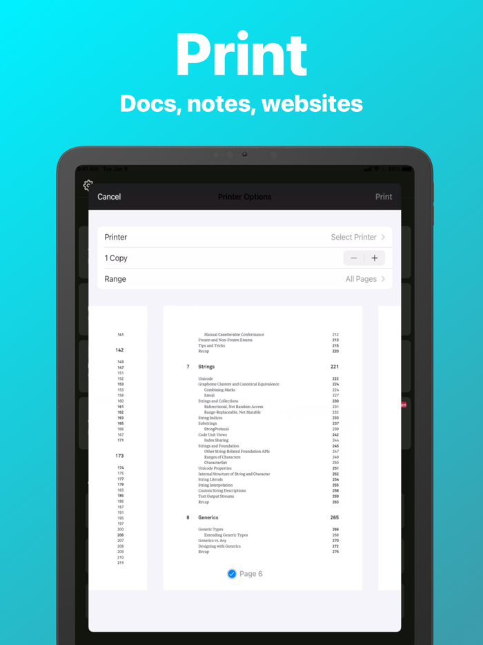 Printer Scan PDFs  AirPrint