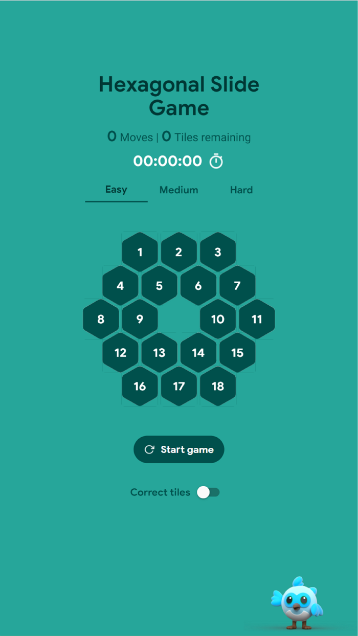 Hexagonal Sliding Puzzle