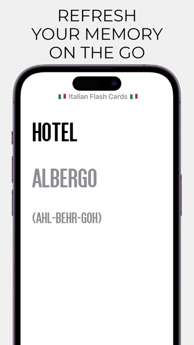 Italian Flashcards Screenshot