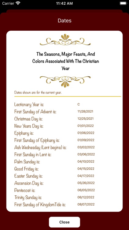 Sunday Lectionary screenshot-3