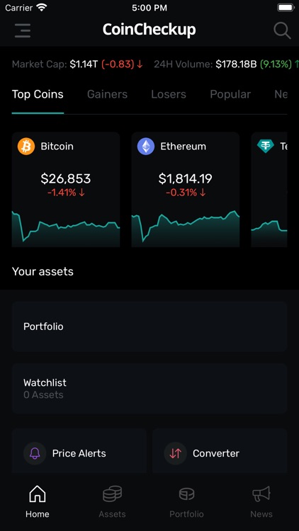 CoinCheckup - Crypto Tracker