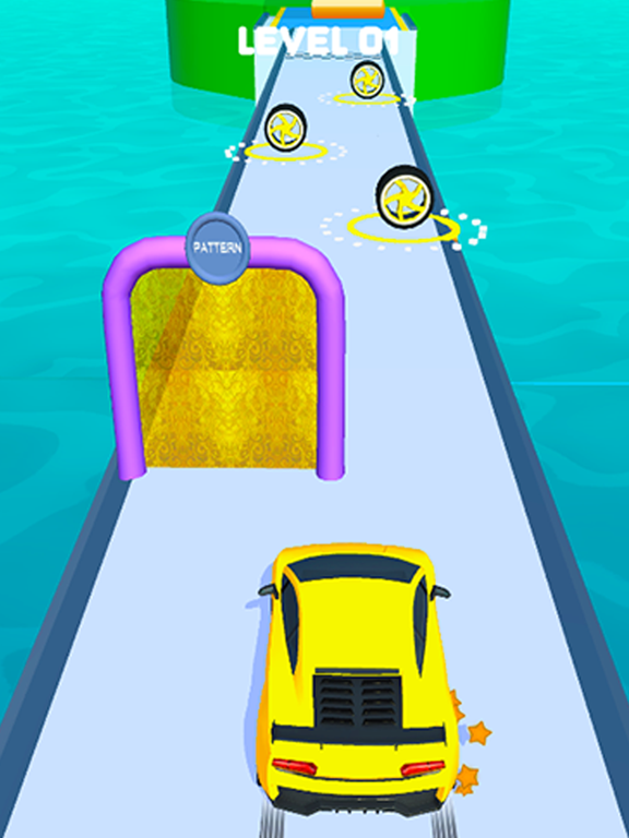 Golden Car Run 3D screenshot 4