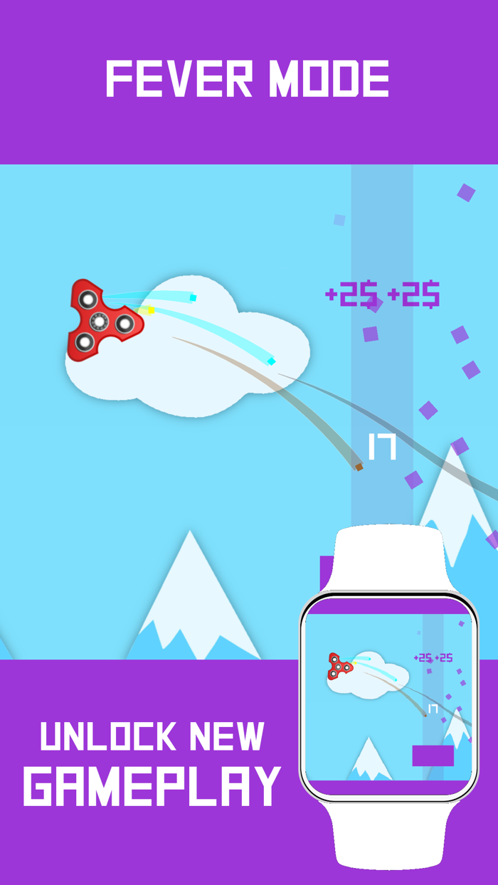 Spinner for Watch - Block Jump