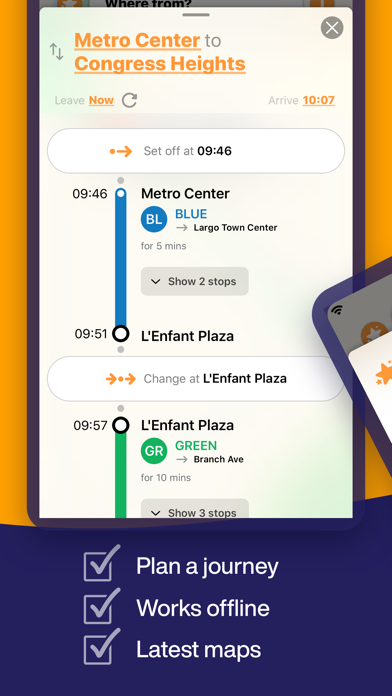Washington DC Metro Route Map screenshot 3