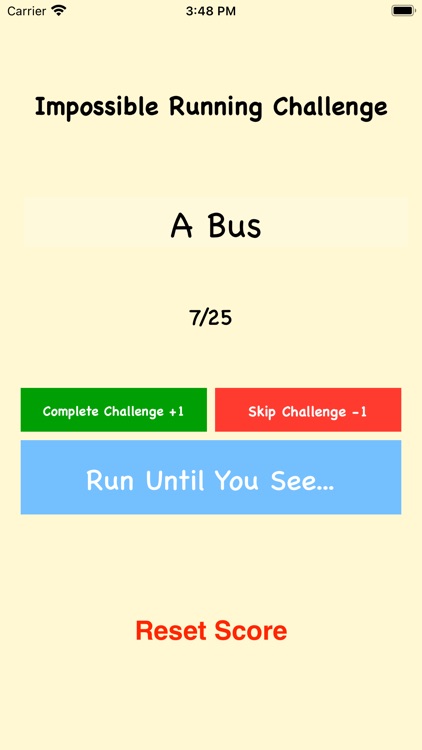 Impossible Running Challenge