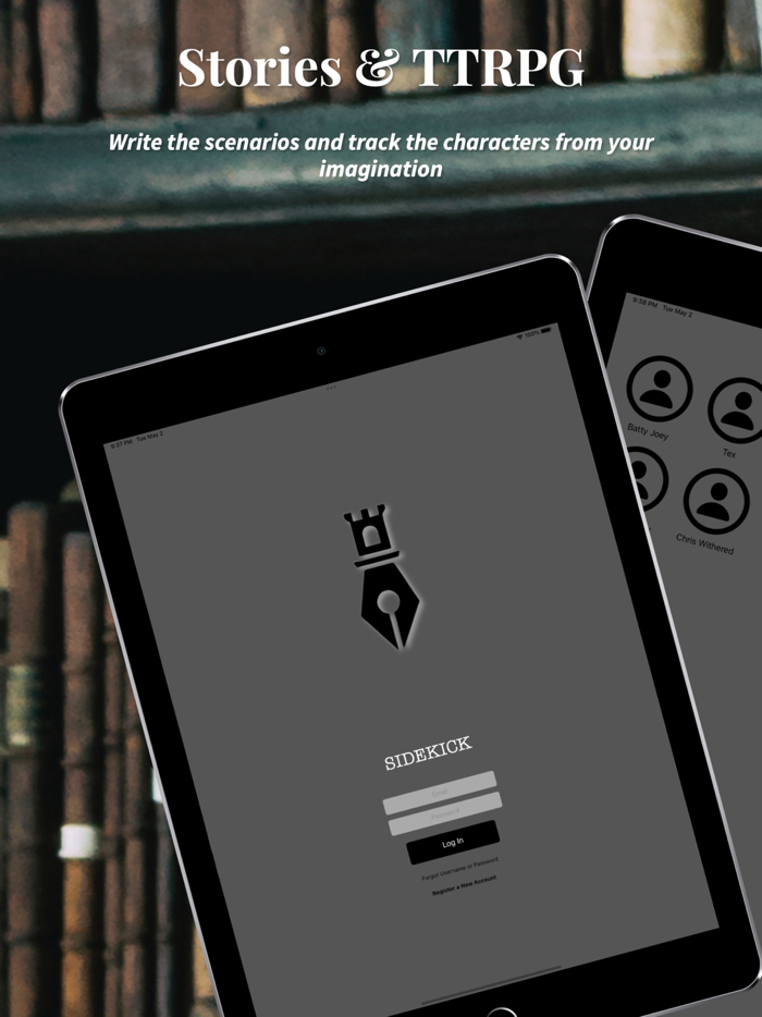 Sidekick - Writing  TTRPG