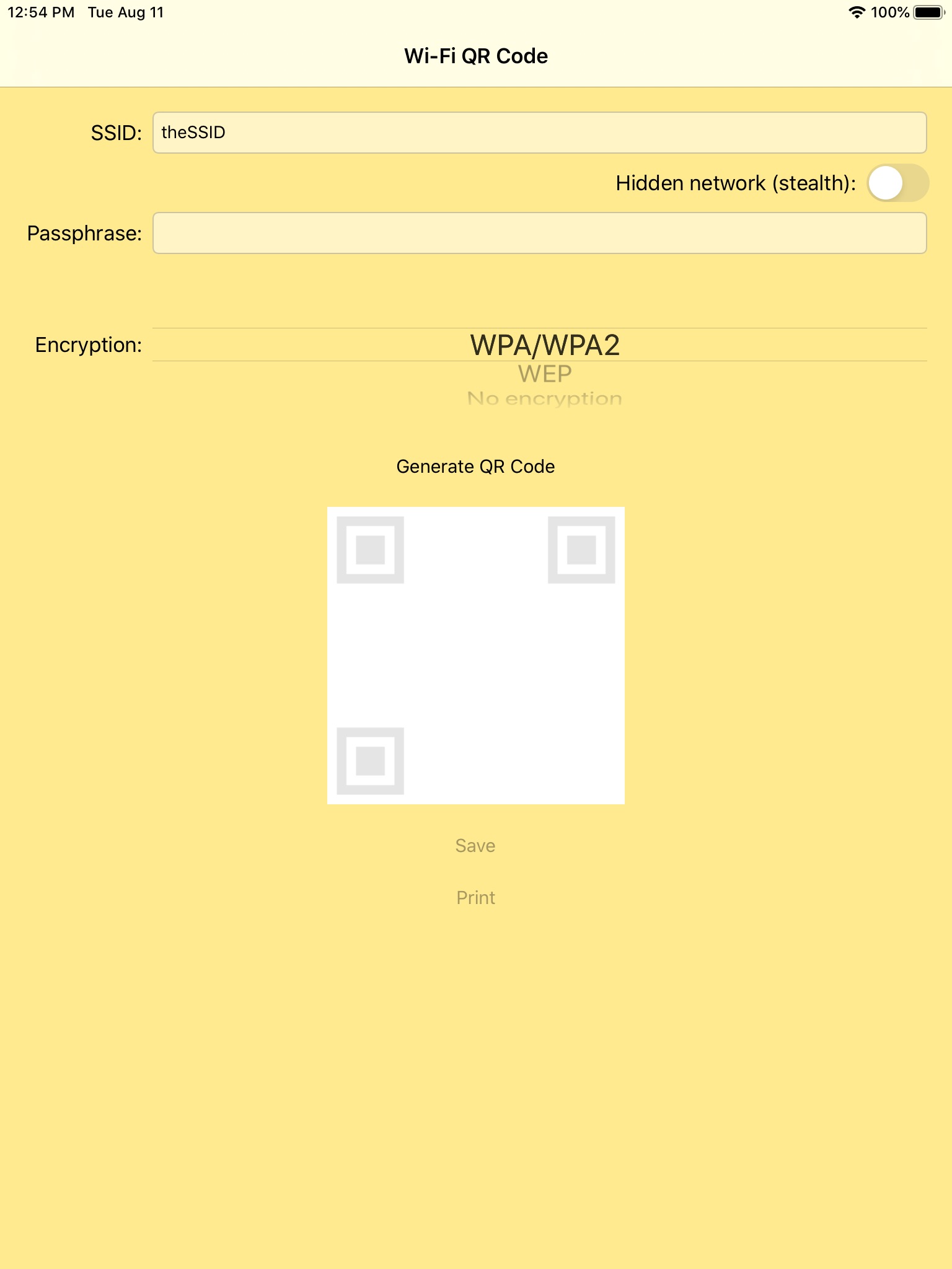 Wi-Fi QR Code screenshot 3