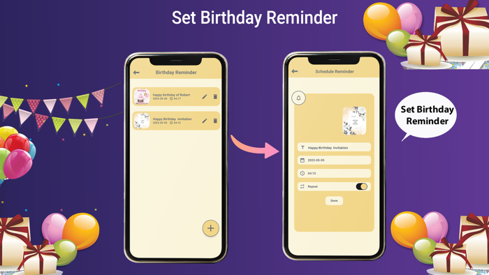 Birthday Cake Photo Card Maker