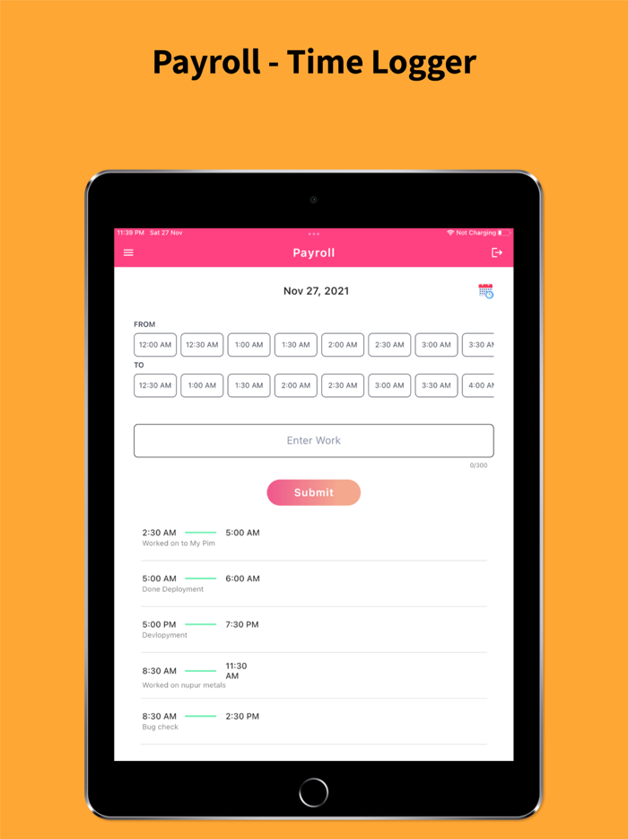 Payroll -Time Logger