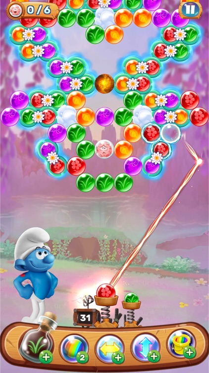 Smurfs Bubble Shooter Game screenshot-0
