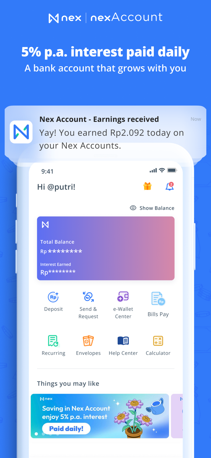 Nex - Grow, Send, Manage