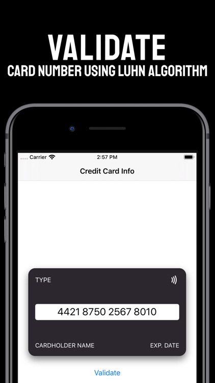 Credit Card Info & Validator