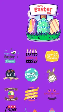 Game screenshot Happy Easter Stickers & Emojis apk