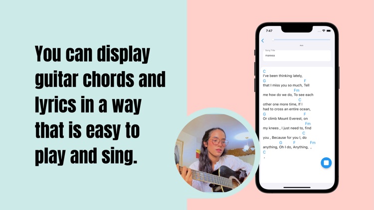 Guitar Chord & Lyrics Note App screenshot-3