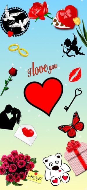 Heart Red Love Emojis Stickers by Martha Luz Rodriguez Leal