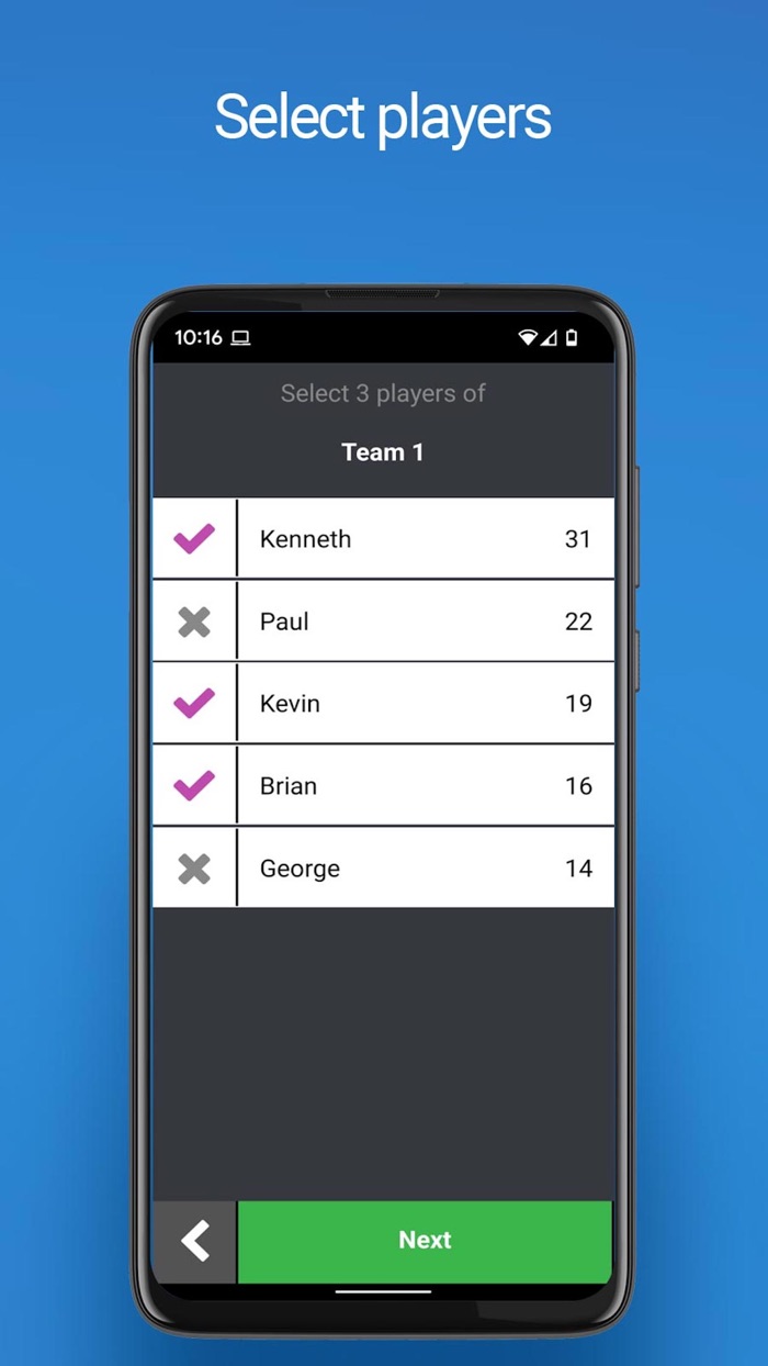 Billiardteams Team Captain