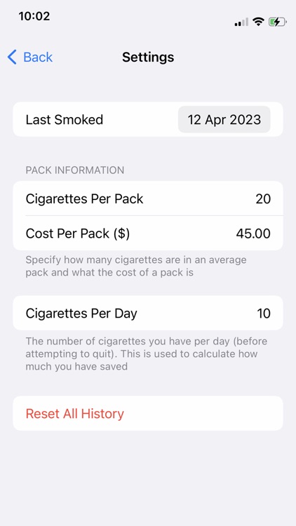 Stop Smoking Tracker screenshot-5