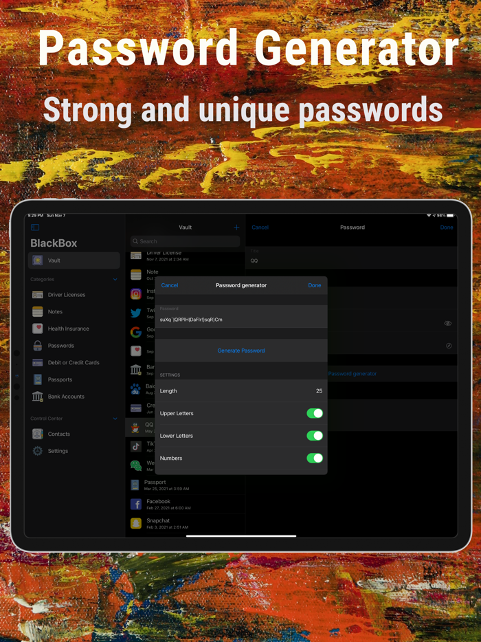 BlackBox Password Manager