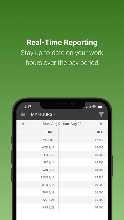 OrbitalShift Time Clock App