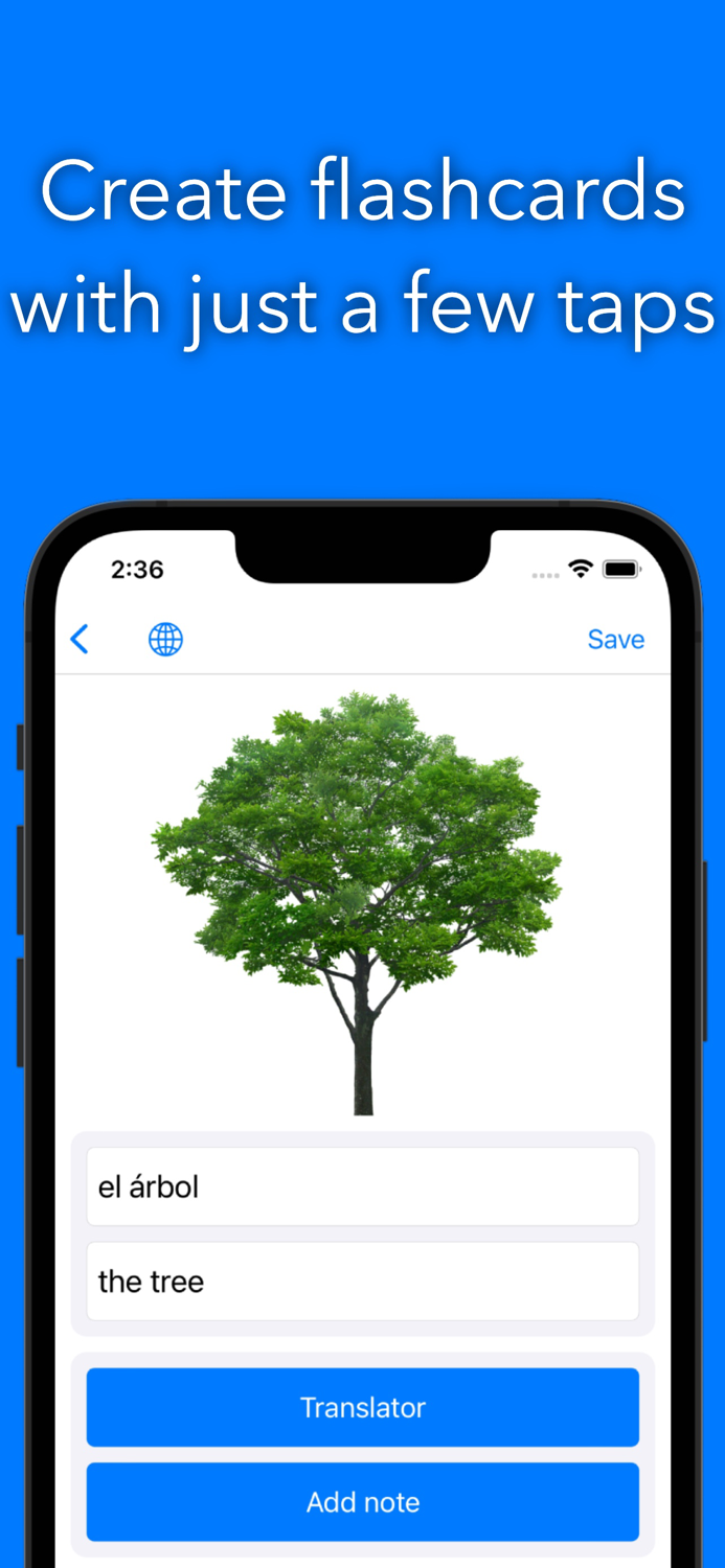 SimpleCards Create flashcards