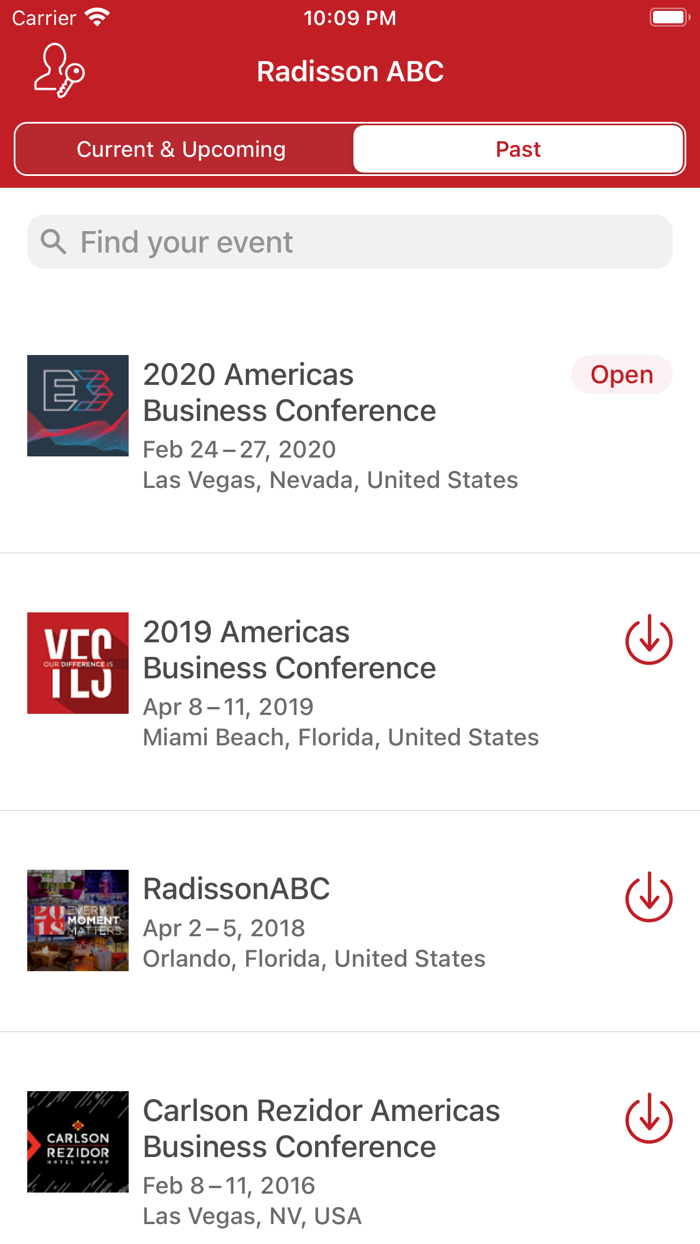 Radisson Hotel Group Events