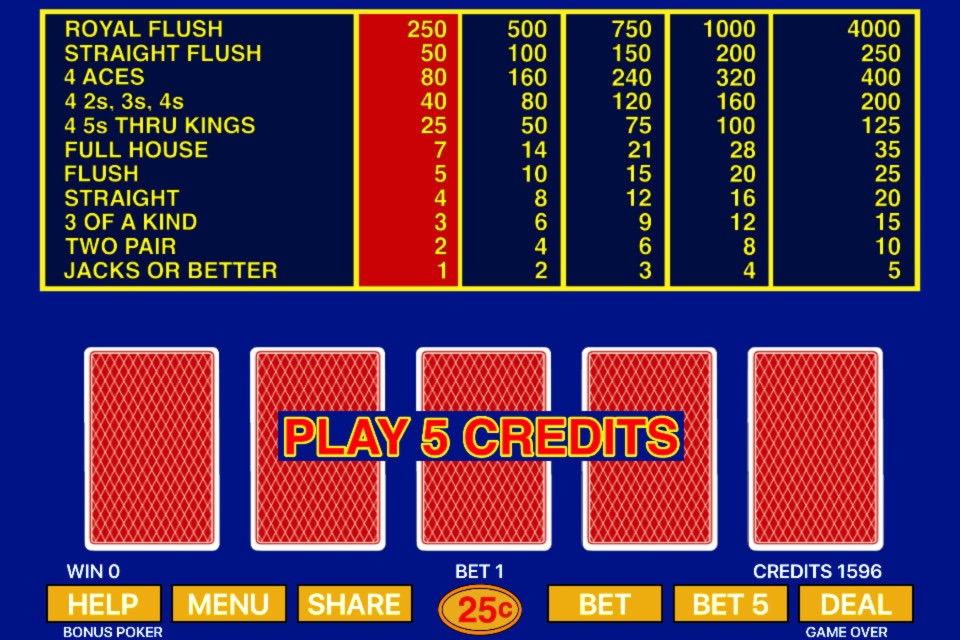 Bonus Video Poker - Poker Game screenshot 4