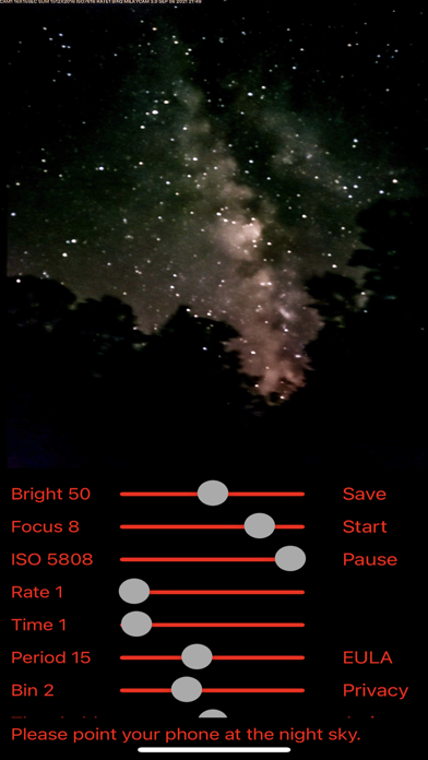 MilkyCam - Astrophotography Screenshots