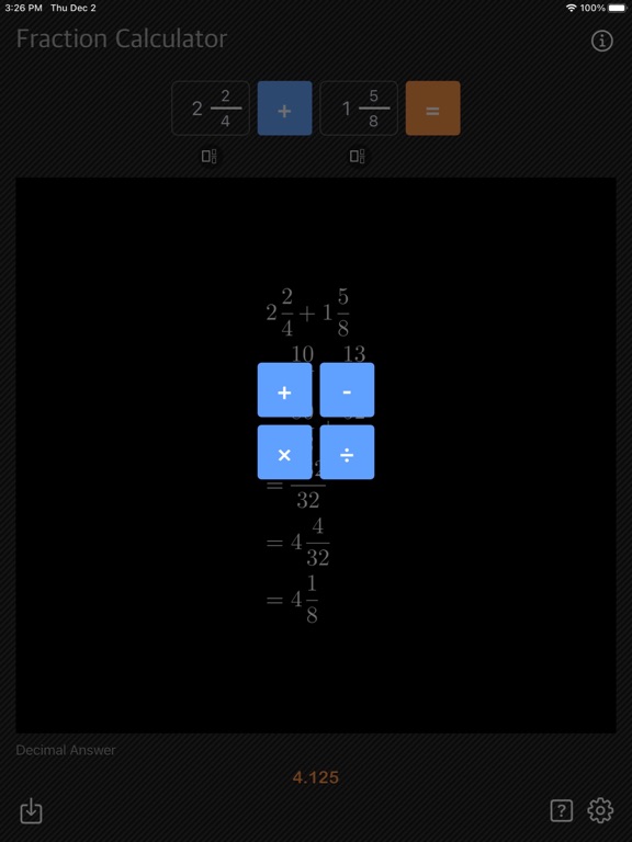 Fraction Calculator - Math screenshot 12