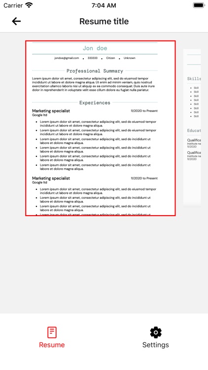 Resume builder screenshot-4