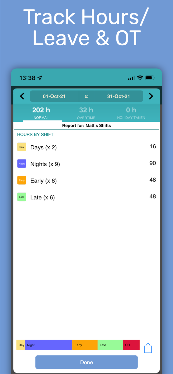 My Shift Planner - Calendar