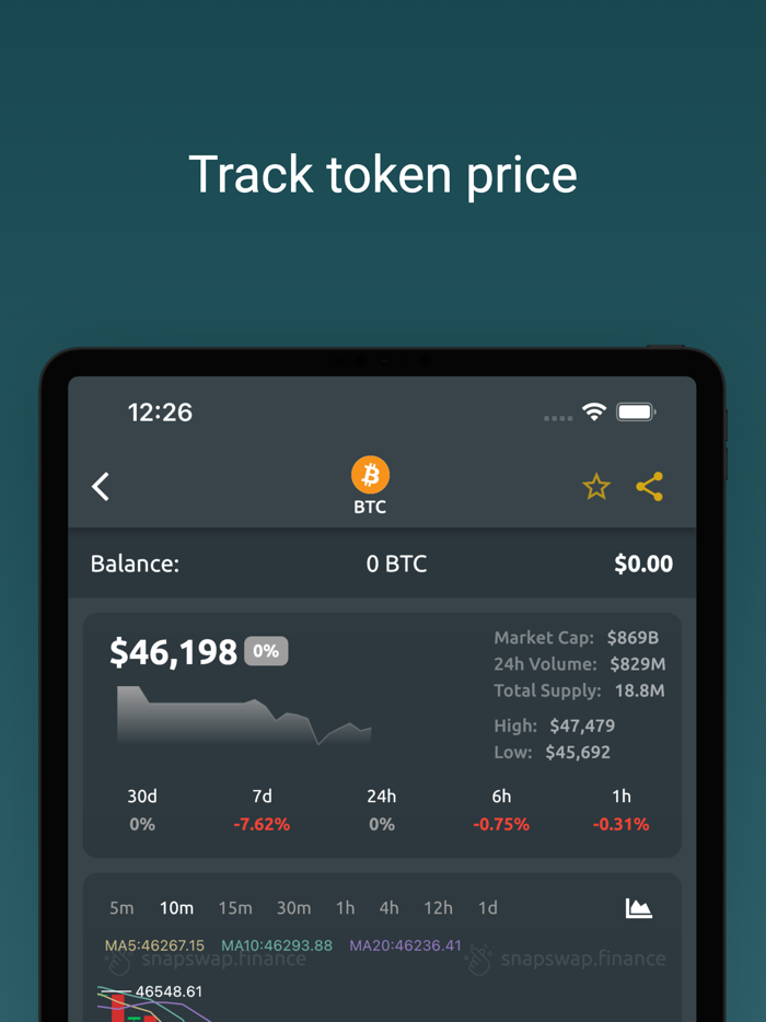 SnapSwap Swap ETH, BSC Tokens