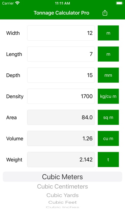 Tonnage Calculator Pro screenshot-6